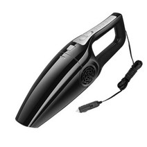 [SW] 120W 3600mbar 자동차 진공 청소기 높은 흡입 휴대용 12V 미니 5 미터 국수 건조 및 습식 이중 사용 자동차 인테리어 클리너, Black, 폴란드