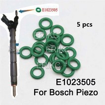 ERIKC 5 PCS 연료 인젝터 리턴 오일 커넥터 파이프 조인트 씰 링 O-링 E1023505 for Bosch Piezo Injection 0445 115 116 117
