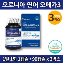 약국 트레이더스 캐나다산 트루 고용량 연어 오메가3 부스터 청소년 중학생 고등학생 수험생 20대 30대 남자 여자 오메가3, 3박스