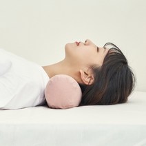 잠스쿨 경추베개 숙면 목이편한 원통 원형 낮은 경추 목베개, 잠스쿨 원통 경추베개 라지, 아이보리
