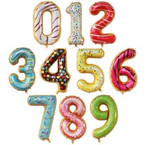 브라이덜샤워 소품 파티 세트 패키지 40 인치 큰 호일 생일 풍선 티파니 블루 헬륨 번호 0 9 해피 웨딩 장식 베이비 대형 글로브, 03 candy