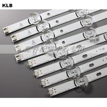 8pcs x led 백라이트 램프 스트립 lg 47 tv innotek drt 3.0 47인치 47lb6300 47gb6500 47lb652v 47lb650v lc470duh 47, 없음