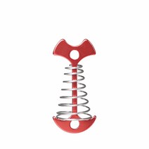 GUT183109두랄루민 생선모양 오징어 스프링데크팩/데크팩/오징어데크팩/스프링데크팩/캠핑필수품/텐트펙/캠핑용품/타프팩/데크펙, 실버