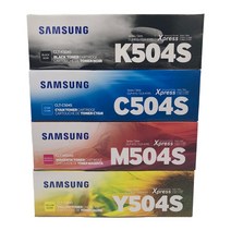 삼성 정품토너 CLT-K504S~CLT-Y504S SL C1454FW 검정+파랑+빨강+노랑 검정2500매/컬러1800매, 1개