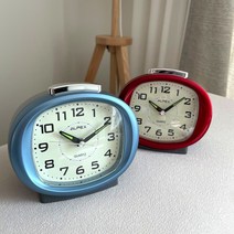영림사 알펙스 야광 시끄러운 탁상시계 멜로디 레트로 심플 빈티지 탁상알람시계 AT4558, 01.파랑