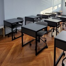 스탠다드 학원책상(700와이드), 프레임(검정색), 상판-메이플