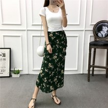 시폰 여름 바캉스 2021 뉴타입 보헤미안 랩스커트