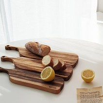소코데코 핸드메이드 호주산 캄포 통원목 플레이팅도마 3종세트