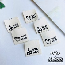 헤세드 NEW) 핸드메이드 끼움라벨 (옷핀가위) 10장