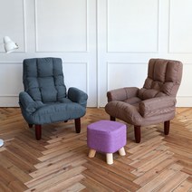 이지체어 리뉴몬스터소파 1인용쇼파 1인쇼파 리클라이너 패브릭쇼파 안락의자, S16_블루 사파이어(FD)