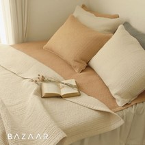 60수 줄누빔 피그먼트 워싱 이불겸패드(SS)