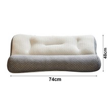 베개 배개 베게 라텍스 목아픔 슈퍼 인체 공학적 목 보호 수면 위치 정형 외과 윤곽, [02] white-48cmx74cm