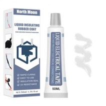 3050ml 실리콘 실란트 방수 액체 절연 테이프 붙여 넣기 전자 안티 UV 빠른 건조 접착제 홈, [04] 50ml 화이트