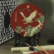 자개상 자개소반서재 미니상 베이 12각 낮은 반상 식탁 옛날밥상, 레드이글