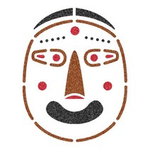 우돌아트 스텐실도안 4439 우리나라 전통탈 선녀탈 전통스텐실도안