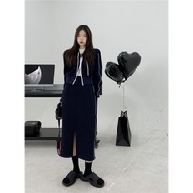 후드 집업점퍼 스커트 셋업