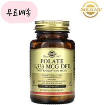 [솔가]-M1-활성 엽산 800 100정 1통, 1개, 100개