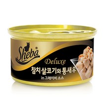 쉬바 고양이 캔 85g (24개입), 1개, 참치 살코기와 통새우