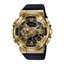 [G-SHOCK] 지샥 메탈 커버 GM-110G-1A9DR 빅페이스 흑금 골드 스틸 베젤 지샥시계 USN