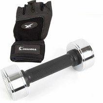 SPOKY 크롬 아령 12kg IN 헬스 장갑 덤벨 홈트 근력, S, 선택완료