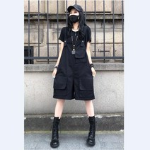 라오농 넓은 다리 스트랩 반바지 여성의 여름 큰 크기 느슨한 높은 허리 5 점 점프 수트 X +04OF7elQ