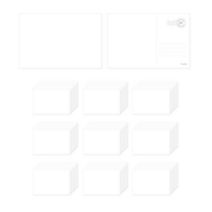 모노라이크 무지엽서, 화이트, 900개