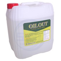 오일아웃18.75L oilout 강력기름때분해제거제 기계부품 공장바닥 타일바닥 외벽 기름때제거제 그리스제거제, 1개, 18.75L