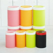 편리한 간편사용 압축휴지통 10L압축쓰레기통, 블랙_레드