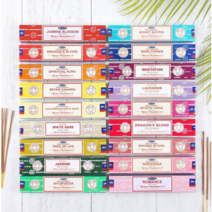 사티아 나그참파 인센스 스틱 15g x 12팩 180g, 샌달우드