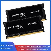 Memoria Ram DDR3L DDR3 4GB 8GB 16GB 1600 1333 1866MHz Sodimm 메모리 PC3-12800 14900 10600 노트북 1.35V 1.5, 17 2x4GB 1600MHz 1.5V