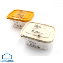 락앤락 대형 김치통 김치소분통 밀페용기 1320ml 찬합, 옐로우, 1개