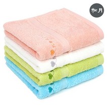 [에이치플러스몰] 송월 타올 수건 타월 스윗 하트 하니 20수 100g 36X, 색상:연두
