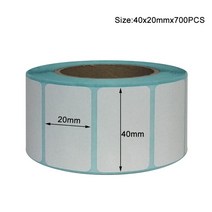 20x10mm 배송 라벨-롤 당 700 바코드 스티커 가장 강하고 두꺼운-열 우송료 BPA 무료 슈퍼마켓 빈, [18] 100x100mm-500pcs