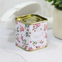 다기 세트 차봉인 된 상자 Teaware 스토 컨테이너 항아리 틴 스퀘어 수 캔디 철 용기 부엌 커피 설탕에 대, 06 F