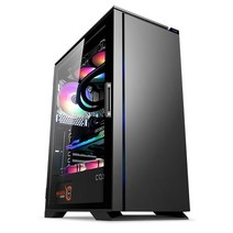 (gk)COX D200 강화유리 (블랙)/PC 케이스/미들타워