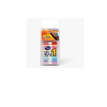 엠플래그 인덱스 9색 9+1 오피스팩 44x6mm/20매x9색 플래그 분류형 바인더용