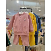 아가방 [동아쇼핑점]겨울신상# 겨울신생아 남아 여아 공용상하세트/ 겨울 본딩상하세트/ 플리스소재 활동하기편한 스판 겨울상하복세트/일상복 외출복 어린이집 등원룩/ 노우베스본딩상하