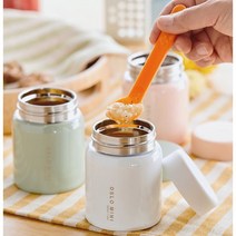 소형 보온 보냉 미니 밥통 휴대용 죽통 이유식 보온통 등산 캠핑 도시락 아기 커피 차박, 화이트, 220ml