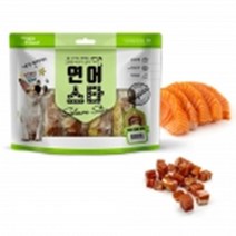 반려견 눈 피부 배변 간식 연어 큐브 2개 영양만점 체중 중형견 훈련 산책