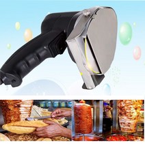 보부상민호 멀티 슬라이스 기계110V/220V 휴대용 전기 고기 커터 자동 슬라이서 절단기 바베큐 원형 칼 스, 한개옵션0