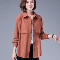 캐주얼 와일드 재킷 봄 여름 얇은 슬림 셔츠 코트 여성 싱글 브레스트 블라우스 솔리드 긴 소매 스포츠 용
