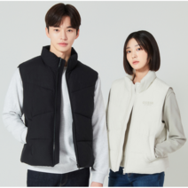 게스 베이직 패딩 베스트