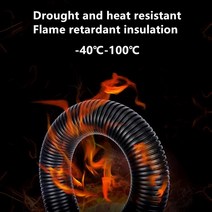 7.5mm-34.5mm PP 절연 골판지 파이프 와이어 호스 스레딩 플라스틱 보호 슬리브, 06 AD21.2mm  OD17mm_01 1M