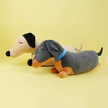 안고자는인형 토이웍스 닥스훈트 강아지 애착 인형 85cm-72394EA-72394EA, 쿠팡새라마켓 샌드브라운