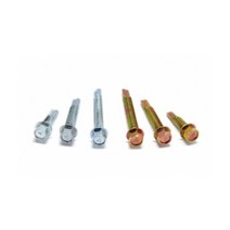 스틸하우스용 육각 양날피스 스크류볼트 황색 1봉 인테리어시공 화이버보드용, 14x19mm 500pcs