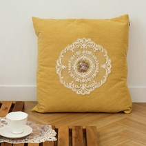 찐프릴 쿠션겸 방석커버, 머스타드