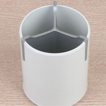 스탠드 펜 꽂이 모음 원형 슬림 사각 멀티 연필 볼펜 색연필 통 책상 위 필기구 정리 사무실 데스크 꾸미기, 기본, 원형 3구 아이보리