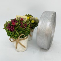 포장 리본 끈 제이제이리본 이중펄주자 15mm 25mm 20컬러 (길이 45M ) 공단리본, MX11