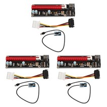 노트북 외부 이미지 카드 용 3X 미니 피스ie피스I Express 16X 라이저 EXP GDC BTC Antminer Miner 슬롯, 01 Black