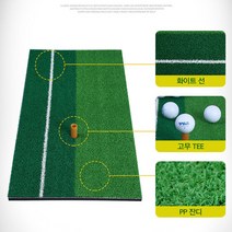 골프스윙매트 인조잔디 퍼팅 실내 용품 연습 용 _ 321227EA, 골프투톤연습매트SB